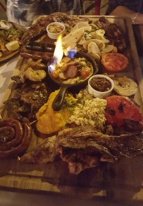 A cornucopia of asado from the restaurant La Cholita